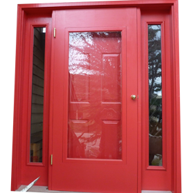 Poplar Wood Species Custom Storm Door