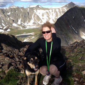 Rufus and Susan out for a hike