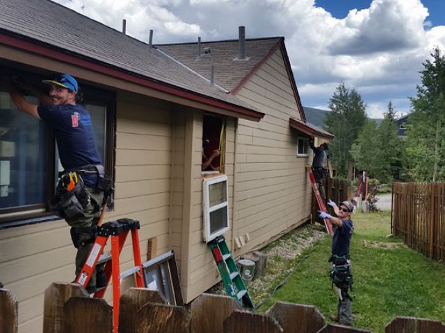 Hard working window installers